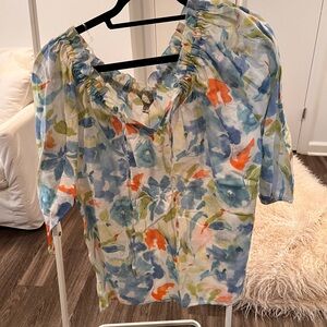Floral Print Women's Top